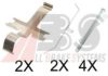 A.B.S. 1752Q Accessory Kit, disc brake pads